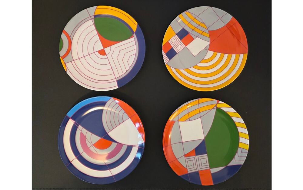 Frank Lloyd Wright Hoffman Salad Dessert Plates Collection Set of 4 --7" Round